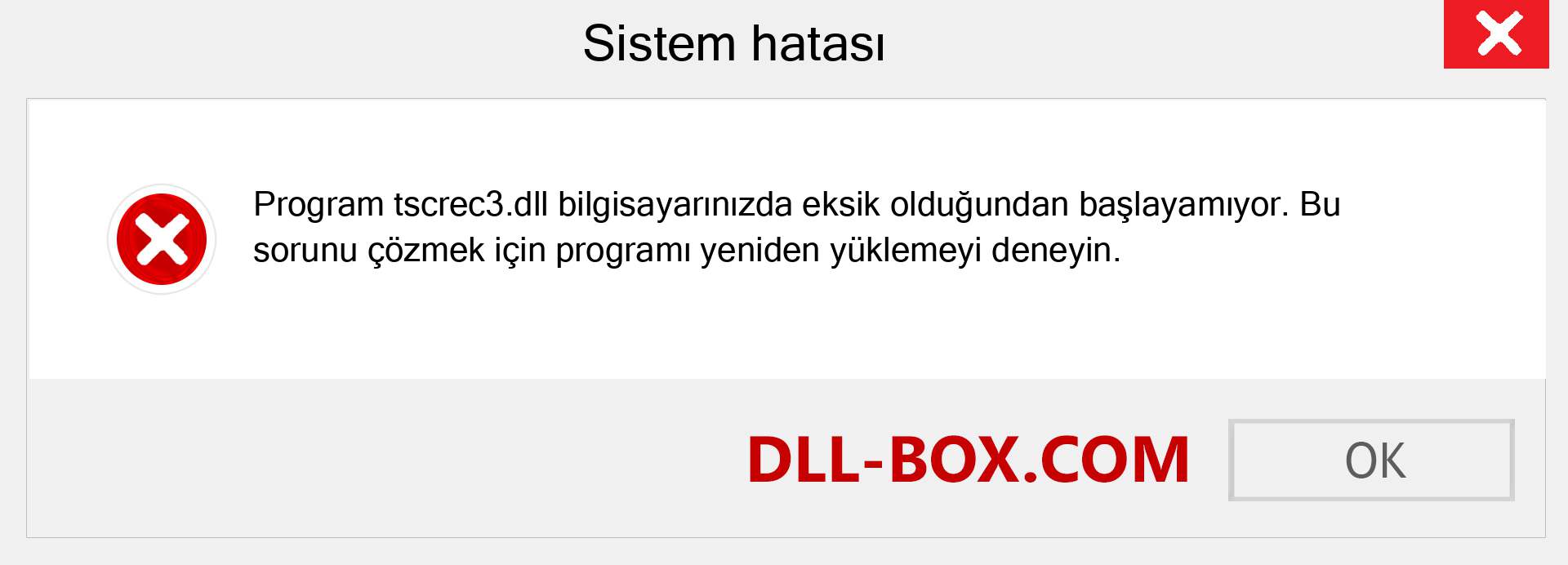 tscrec3.dll dosyası eksik mi? Windows 7, 8, 10 için İndirin - Windows'ta tscrec3 dll Eksik Hatasını Düzeltin, fotoğraflar, resimler